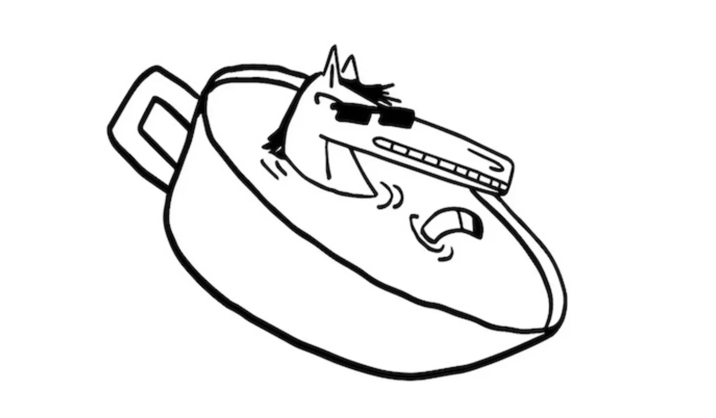 Horse driving a speedboat — Hay There Wrexham